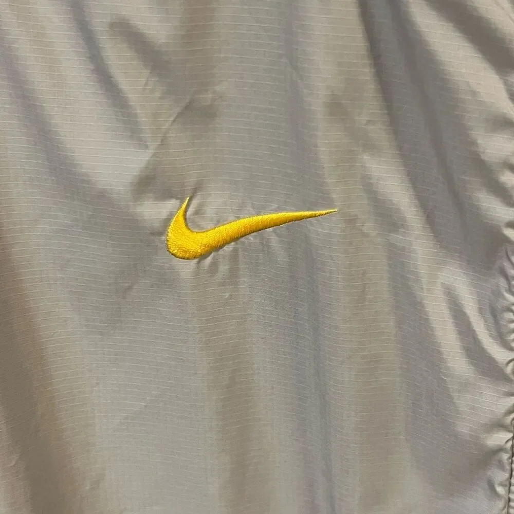Nike Mens Univ Michigan Jacket Sz S Grey Blue Windbreaker Lightweight College